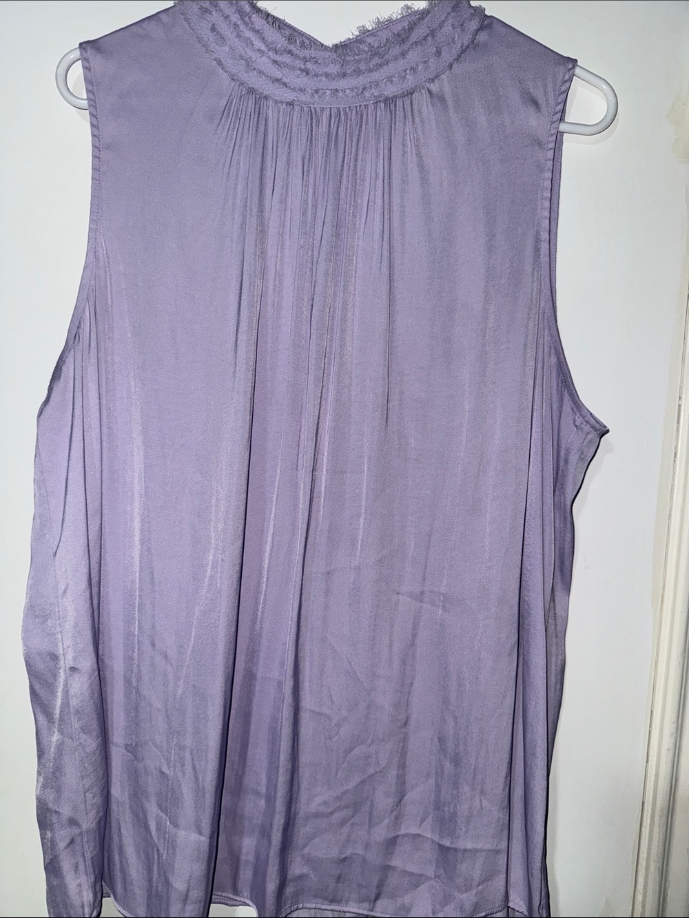 Lavender Sleeveless High-Neck Camisole